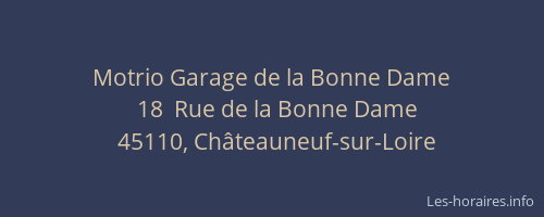 Motrio Garage de la Bonne Dame