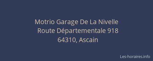 Motrio Garage De La Nivelle