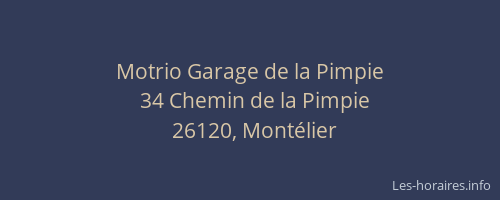Motrio Garage de la Pimpie