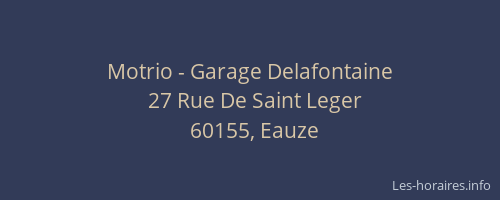 Motrio - Garage Delafontaine