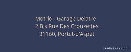 Motrio - Garage Delatre