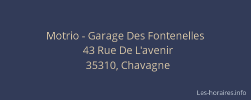 Motrio - Garage Des Fontenelles