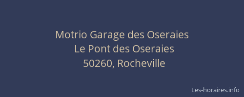 Motrio Garage des Oseraies