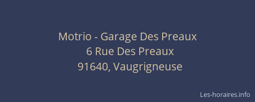 Motrio - Garage Des Preaux