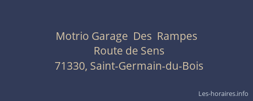 Motrio Garage  Des  Rampes