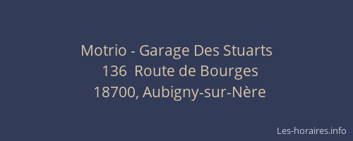 Motrio - Garage Des Stuarts