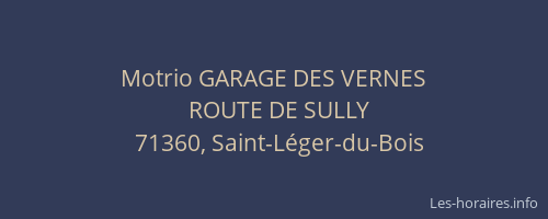 Motrio GARAGE DES VERNES