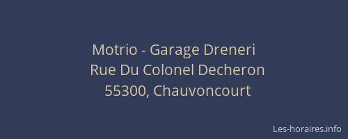 Motrio - Garage Dreneri