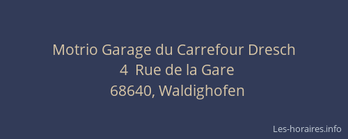 Motrio Garage du Carrefour Dresch