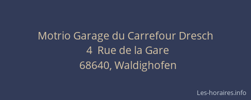 Motrio Garage du Carrefour Dresch