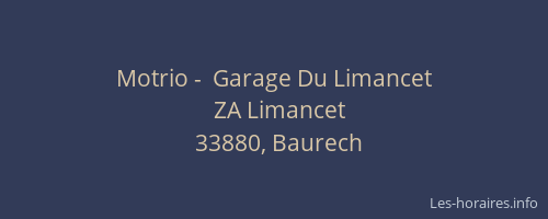 Motrio -  Garage Du Limancet