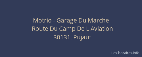 Motrio - Garage Du Marche