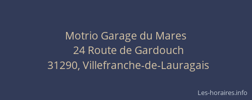 Motrio Garage du Mares