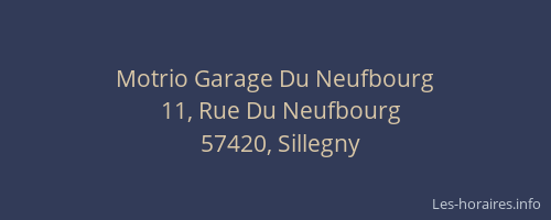 Motrio Garage Du Neufbourg