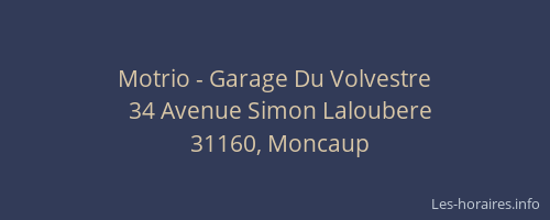 Motrio - Garage Du Volvestre