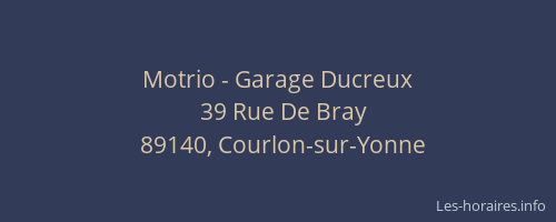 Motrio - Garage Ducreux