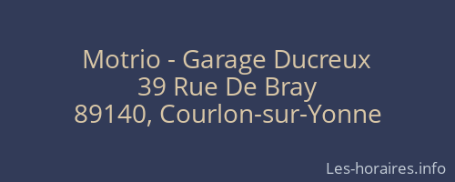 Motrio - Garage Ducreux