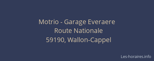 Motrio - Garage Everaere