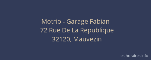 Motrio - Garage Fabian
