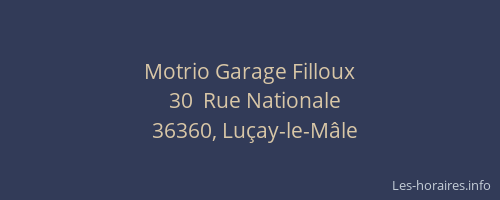 Motrio Garage Filloux
