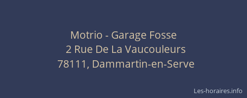 Motrio - Garage Fosse