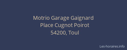 Motrio Garage Gaignard