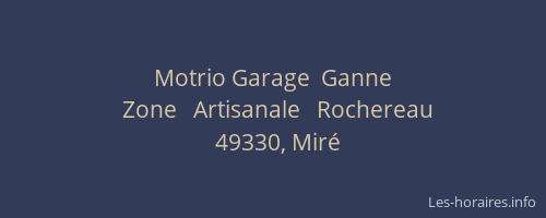 Motrio Garage  Ganne