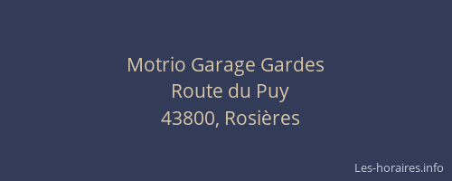 Motrio Garage Gardes
