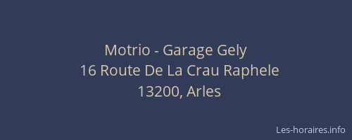 Motrio - Garage Gely