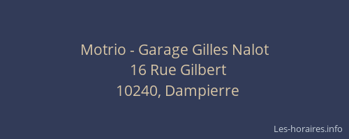 Motrio - Garage Gilles Nalot