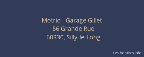 Motrio - Garage Gillet