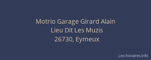 Motrio Garage Girard Alain