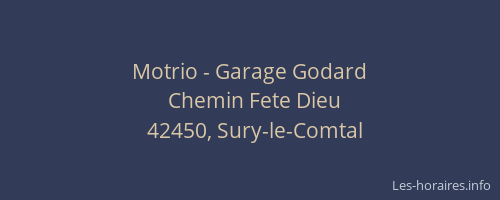 Motrio - Garage Godard