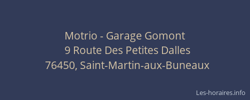 Motrio - Garage Gomont