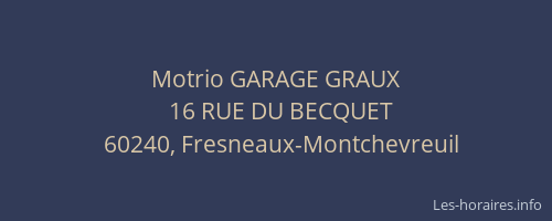 Motrio GARAGE GRAUX