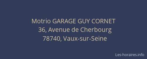 Motrio GARAGE GUY CORNET