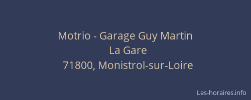 Motrio - Garage Guy Martin
