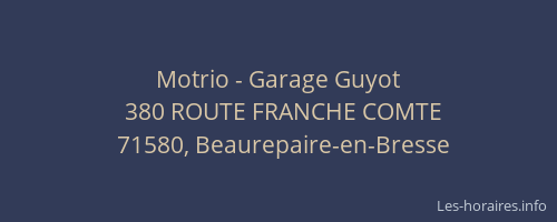 Motrio - Garage Guyot