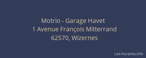 Motrio - Garage Havet