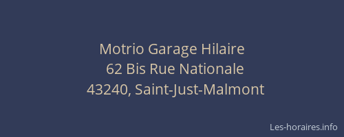 Motrio Garage Hilaire