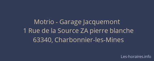 Motrio - Garage Jacquemont