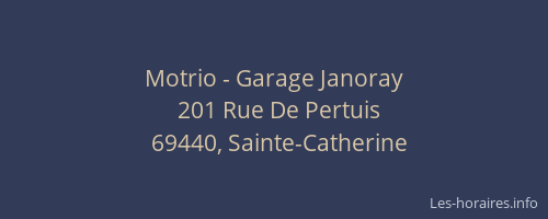 Motrio - Garage Janoray