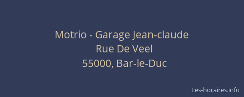 Motrio - Garage Jean-claude