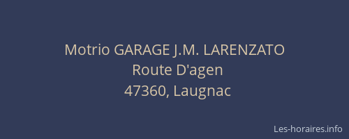 Motrio GARAGE J.M. LARENZATO
