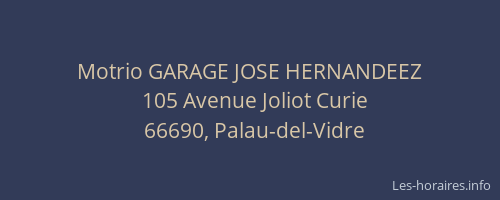 Motrio GARAGE JOSE HERNANDEEZ