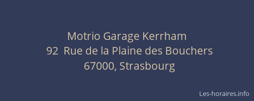 Motrio Garage Kerrham