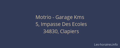 Motrio - Garage Kms