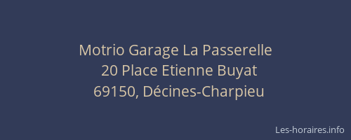 Motrio Garage La Passerelle