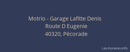 Motrio - Garage Lafitte Denis