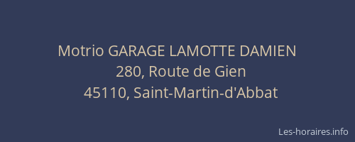 Motrio GARAGE LAMOTTE DAMIEN